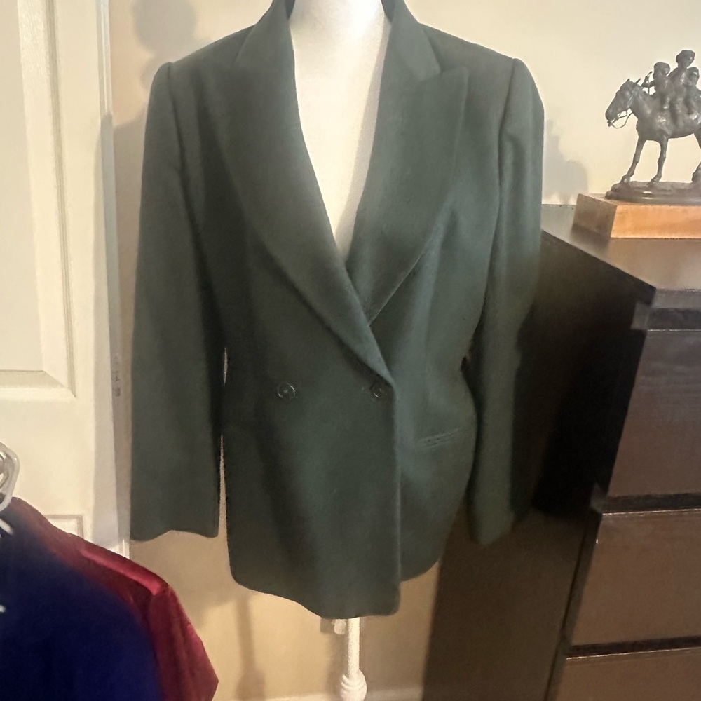 Giorgio Armani Dark Green wool blazer vintage